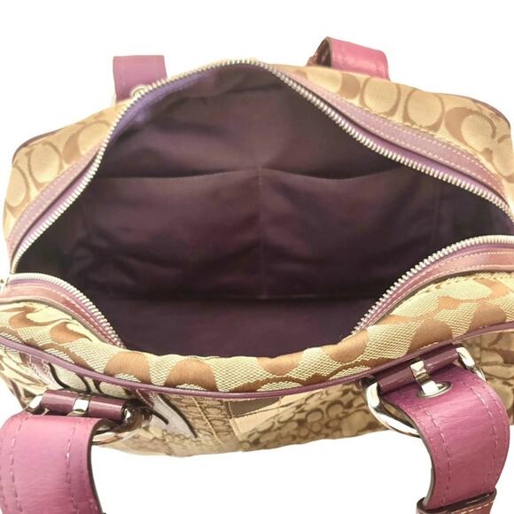 Coach Soho Signature Patchwork Shoulder Bag & Wristlet Set - Picture 6 of 8